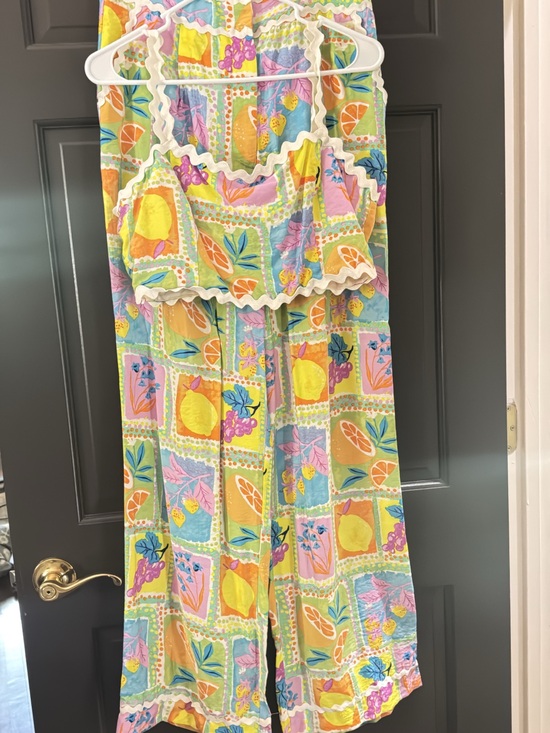 vestique Dresses & Skirts - Vestique Tropical Fruit Print Two-Piece Set - Pastel Multi - Fun - Vacation
